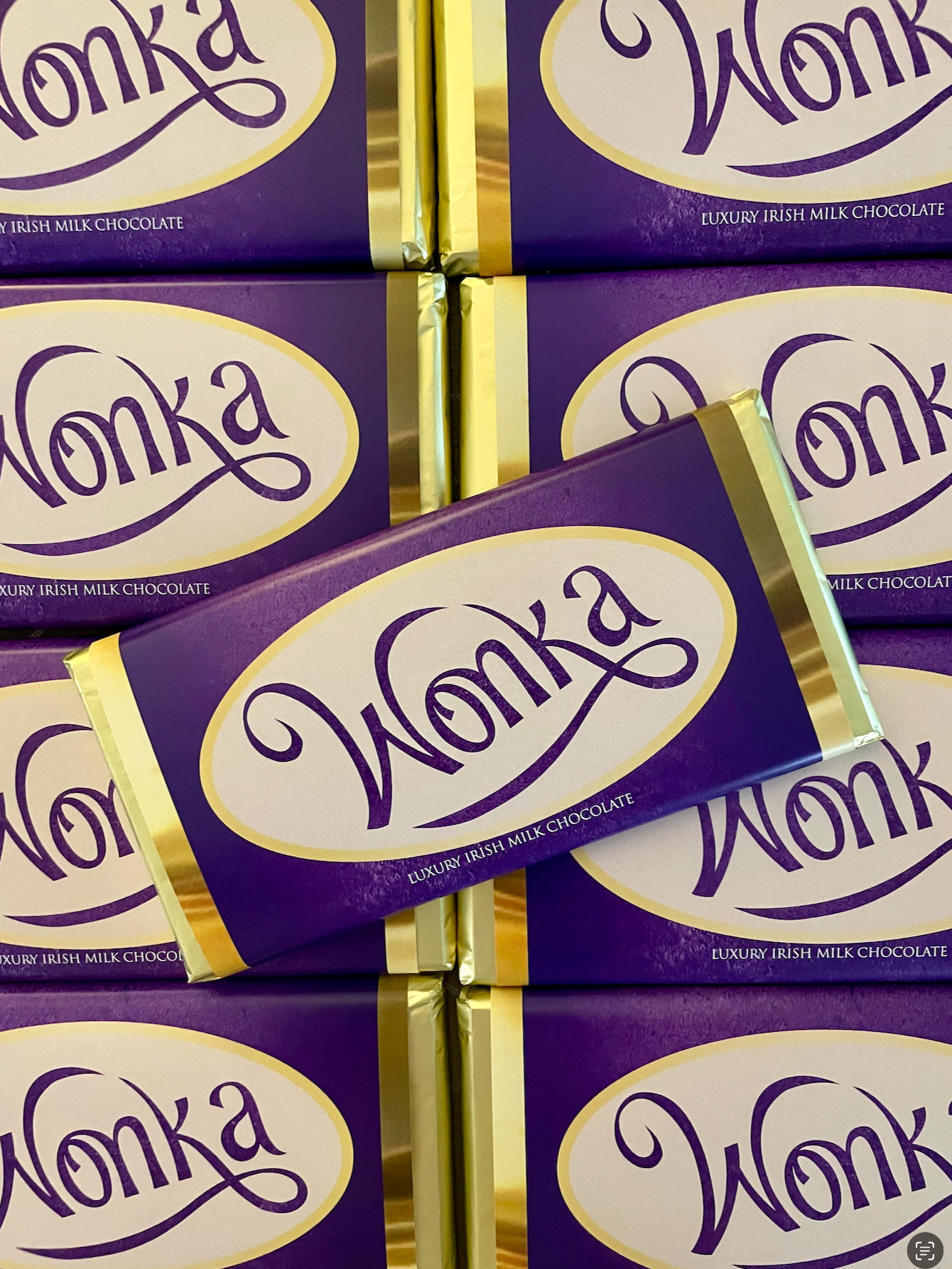 WONKA Purple Bar with Golden Ticket (NonMetallic)