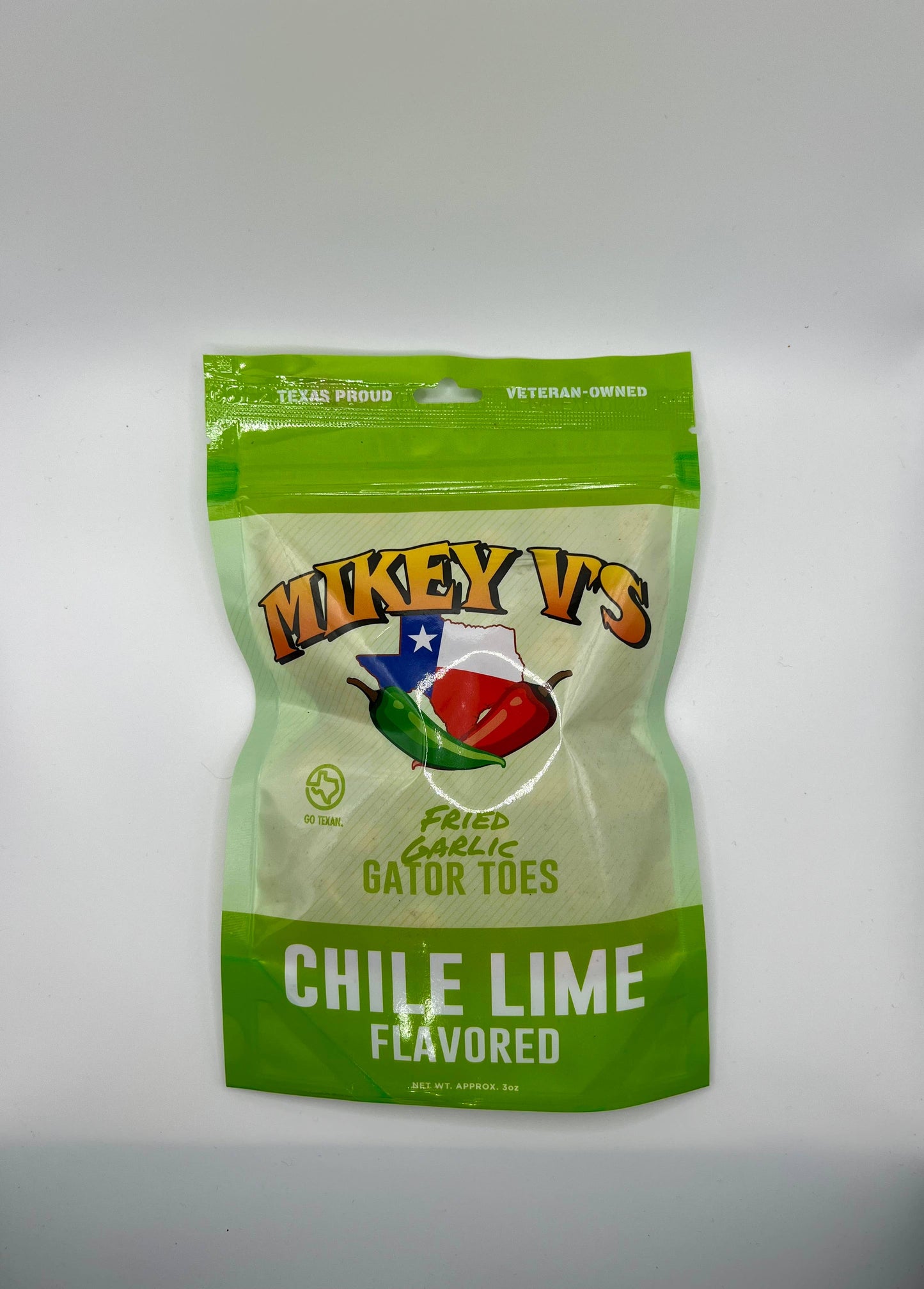 Gator Toes (Deep Fried Garlic) - Chile Lime Flavor: 3oz