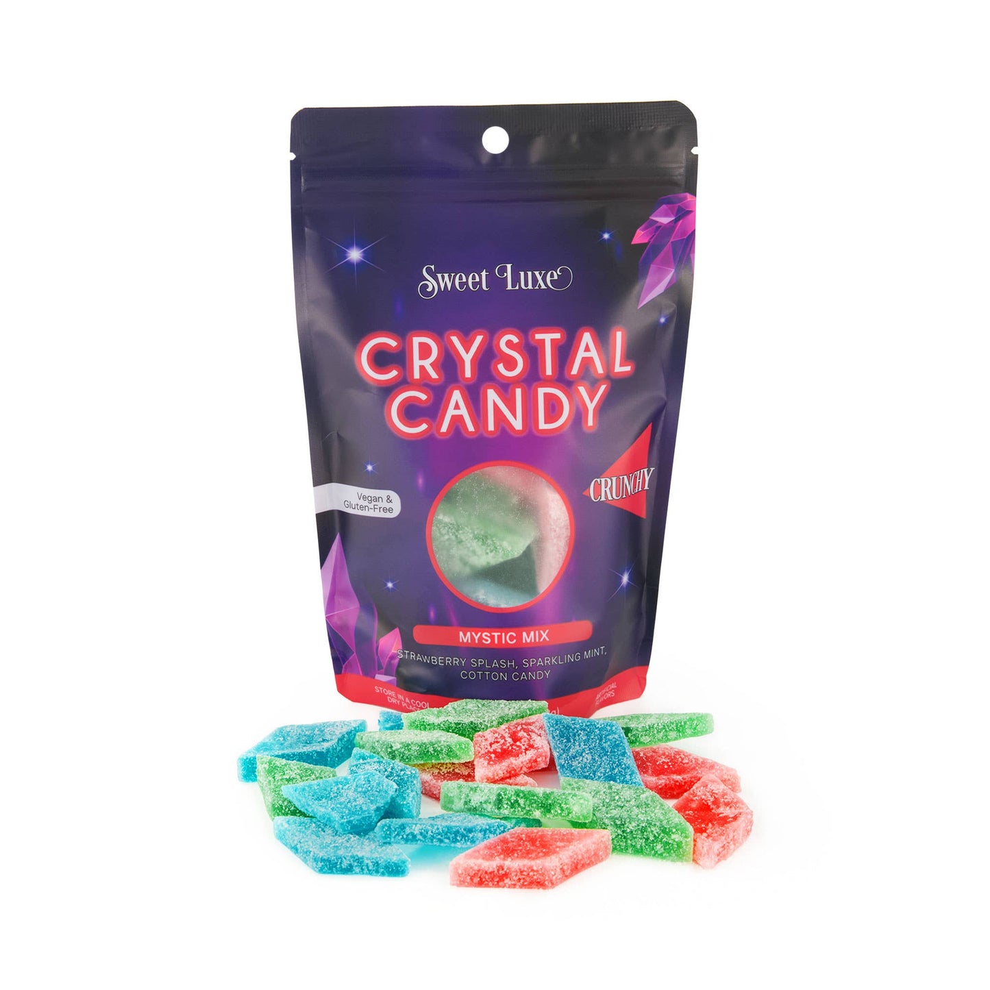 Sweet Luxe™ NEW Extra Crunchy Crystal Candy - Mystic Flavor Mix