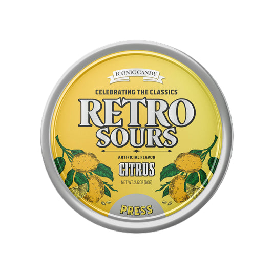Retro Sours Citrus, 16.9oz Tin, 8ct