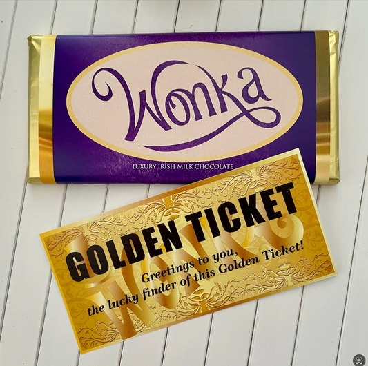 WONKA Purple Bar with Golden Ticket (NonMetallic)