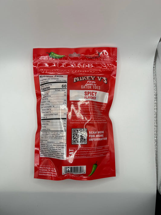 Gator Toes (Deep Fried Garlic) - Spicy: 3oz
