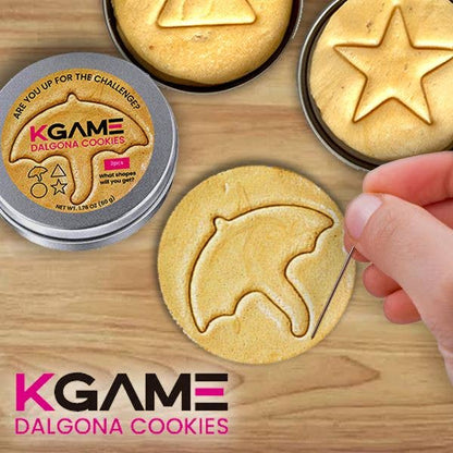 KGAME Dalgona Cookie Tin (2 Cookies)  Viral Season 1 in PDQ