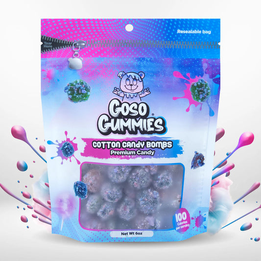 Goso Gummies Viral Cotton Candy Gushers 6oz Bag