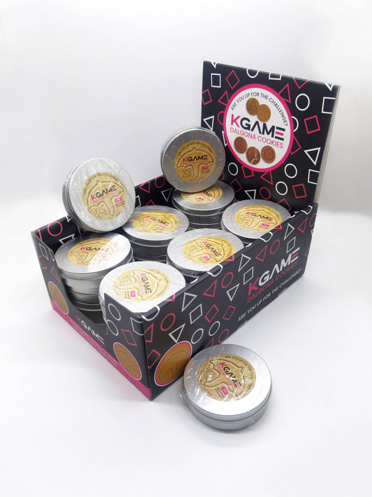 KGAME Dalgona Cookie Tin (2 Cookies)  Viral Season 1 in PDQ
