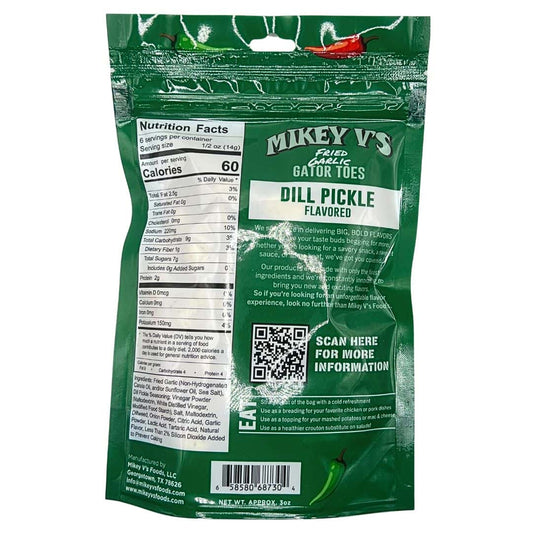 Gator Toes (Deep Fried Garlic) - Dill Pickle: 3oz